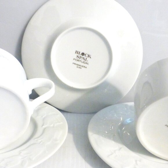 6x 1979 Block Spal TEACUP & SAUCER Set of 6 PRIMAVERA Tulip Flower Herbal Tea Ba - Picture 5 of 14